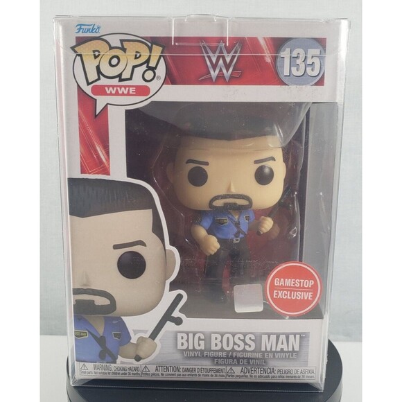 Funko Pop! Vinyl: WWE - Big Boss Man - GameStop (GS) (Exclusive) #135 W/Protecto - Picture 10 of 16